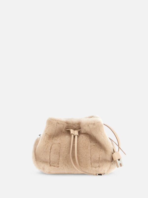 MINI FAUX FUR BUCKET MINI BAG