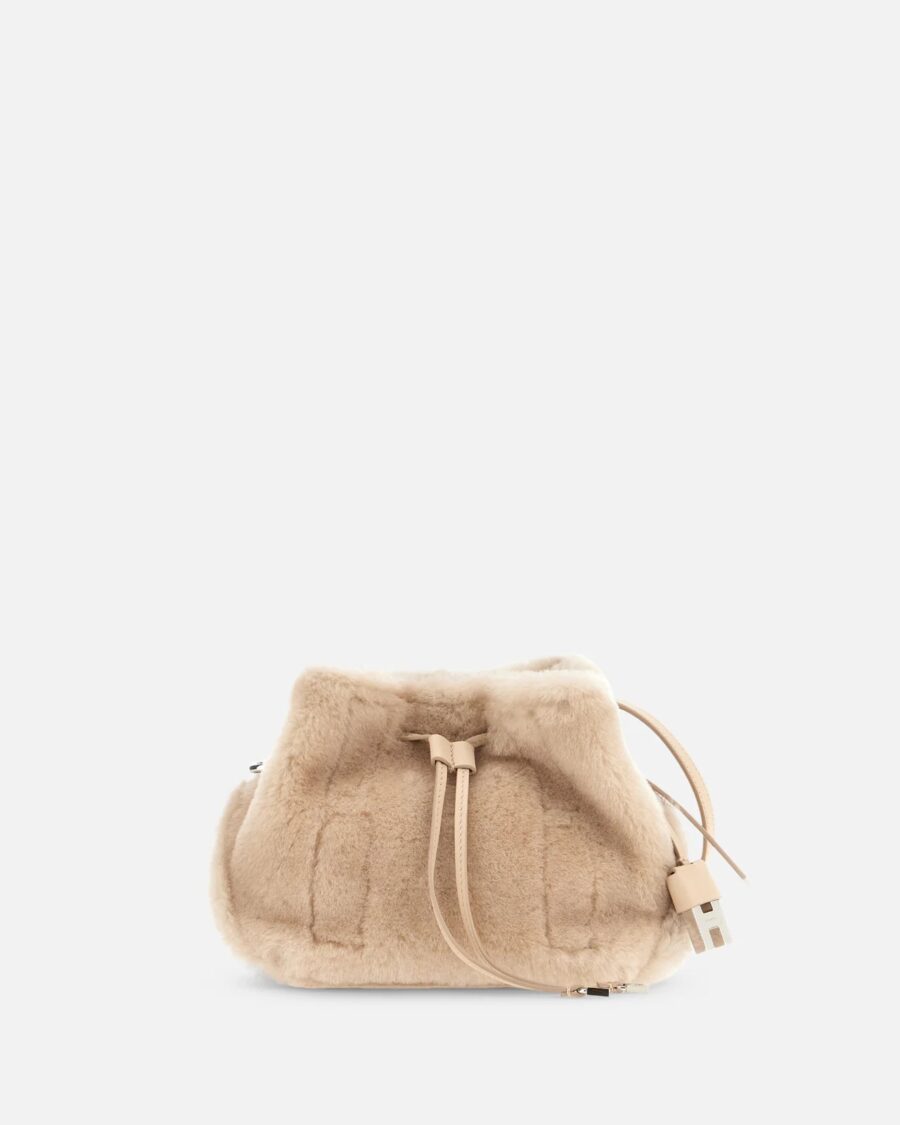 MINI FAUX FUR BUCKET MINI BAG