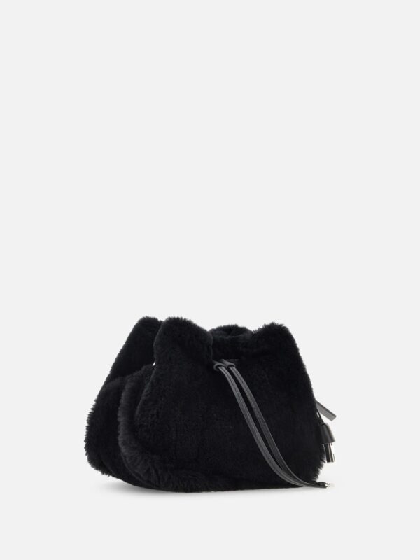 MINI FAUX FUR BUCKET MINI BAG