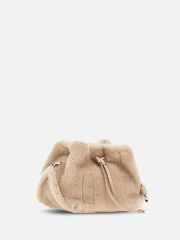 MINI FAUX FUR BUCKET MINI BAG