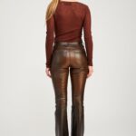 MICRO FLARE LEATHER PANTS