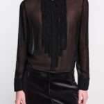 SHEER TWIST BLOUSE