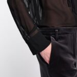 SHEER TWIST BLOUSE