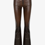 MICRO FLARE LEATHER PANTS