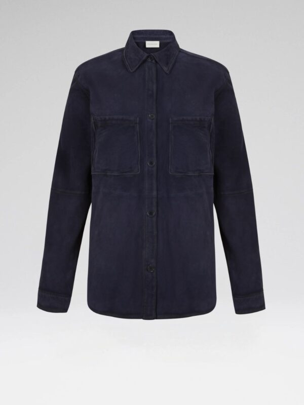 SUEDE OVERSHIRT