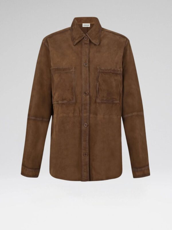 SUEDE OVERSHIRT