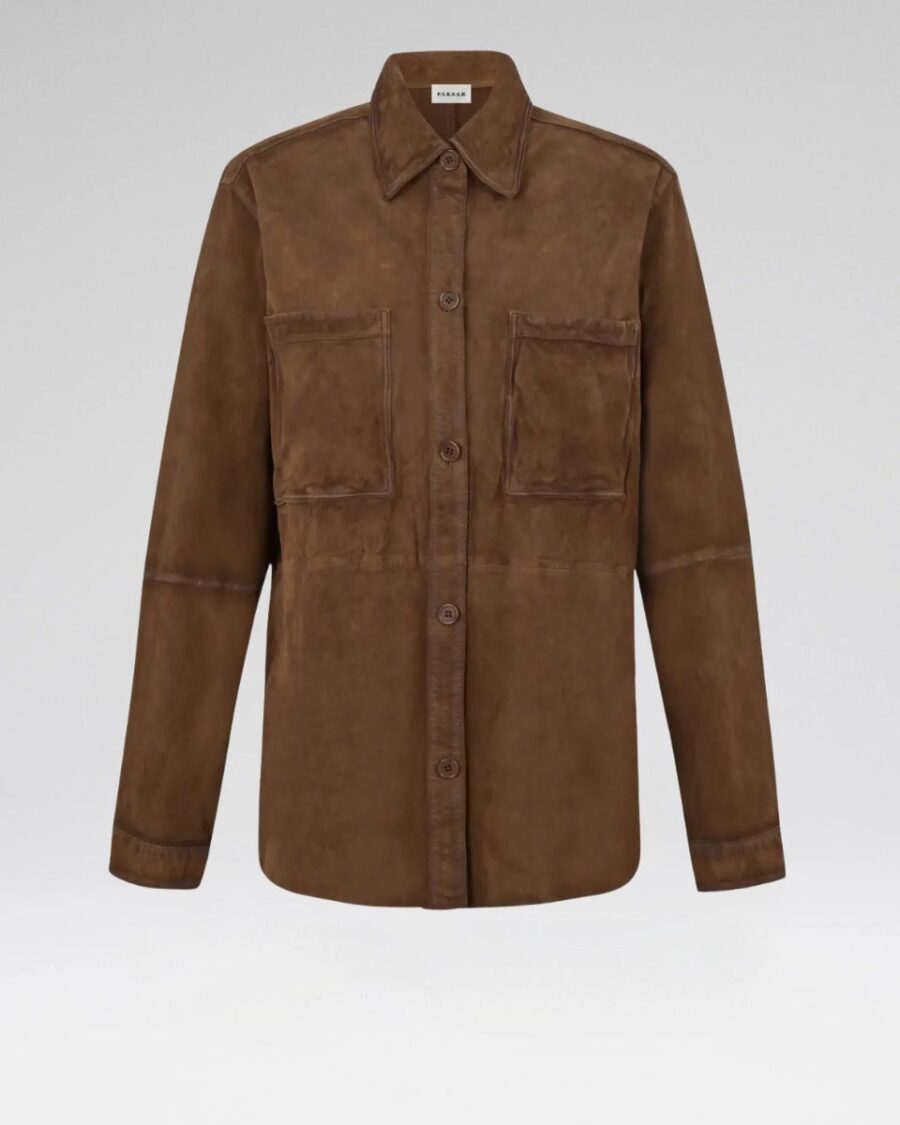 SUEDE OVERSHIRT