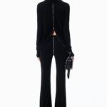 DRAPED ZIPPED SHIRT