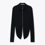 DRAPED ZIPPED SHIRT