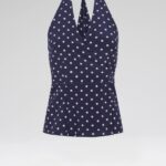 HALTER TOP IN POLKA DOTS