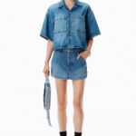 CROPPED DENIM SHIRT