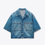 CROPPED DENIM SHIRT