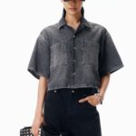 DROPPED DENIM SHIRT