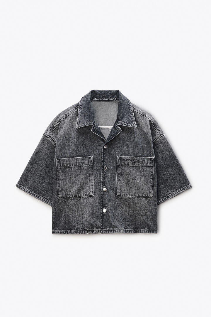 DROPPED DENIM SHIRT