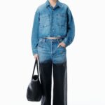 CROPPED DENIM SHIRT