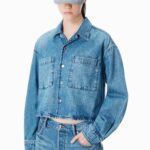 CROPPED DENIM SHIRT