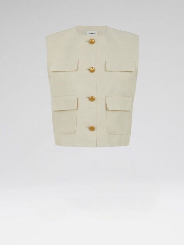 LINEN VEST