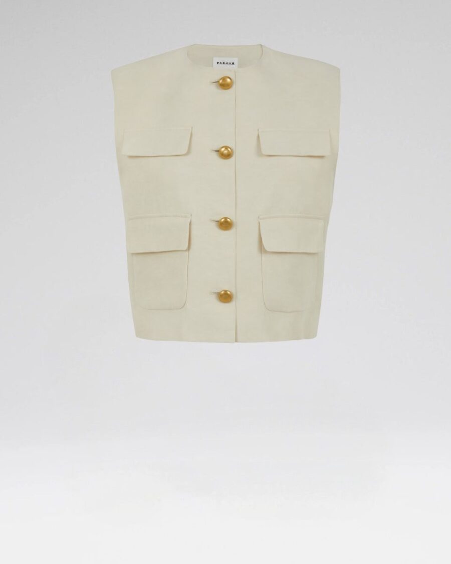 LINEN VEST