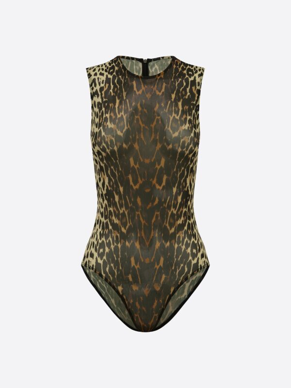 CREWNECK SHEER BODYSUIT