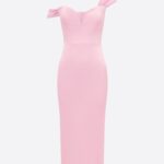 SWEETHEART DRESS IN SATIN CREPE