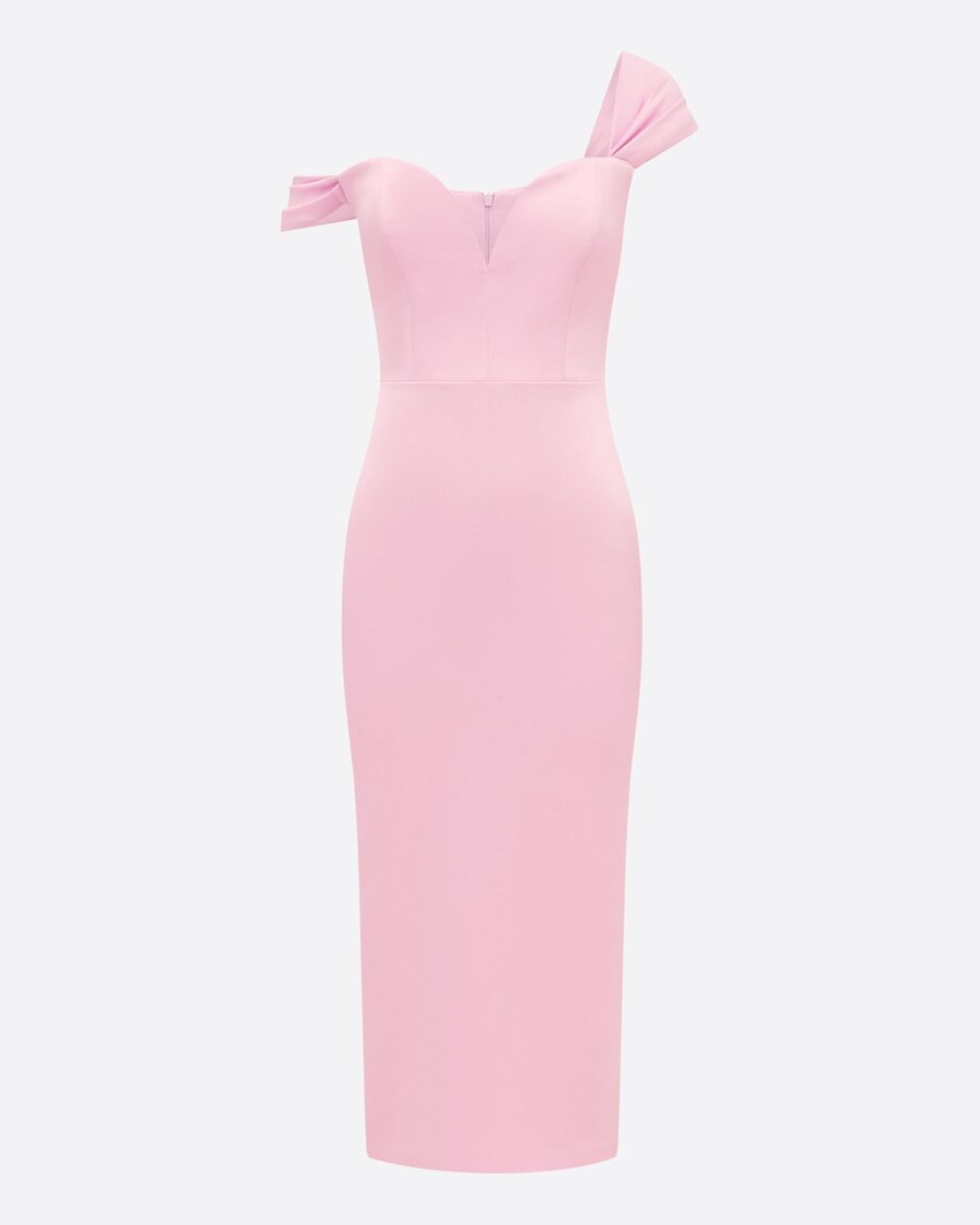 SWEETHEART DRESS IN SATIN CREPE