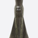 STRAPLESS GOWN WITH SEQUIN