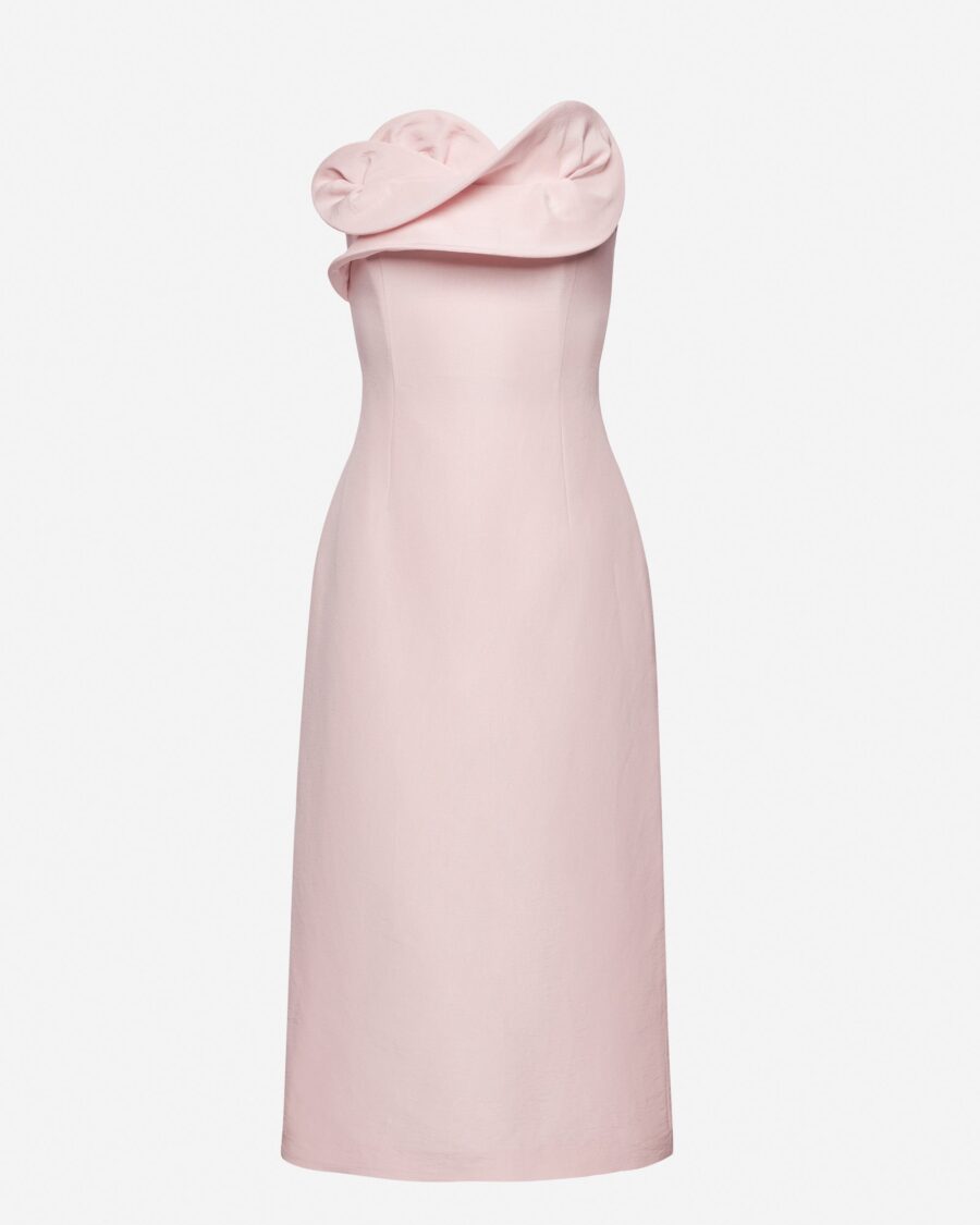 SILK SCULPTURAL DRESS