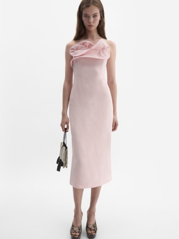 SILK SCULPTURAL DRESS