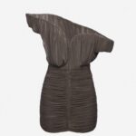 ASYMMETRICAL PETAL MINI DRESS