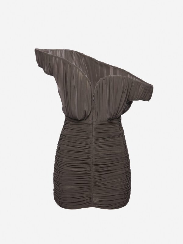 ASYMMETRICAL PETAL MINI DRESS