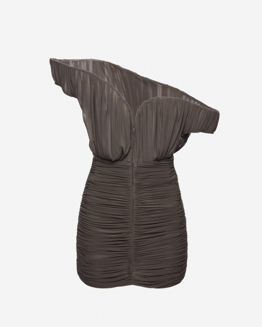 ASYMMETRICAL PETAL MINI DRESS