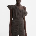 ASYMMETRICAL PETAL MINI DRESS