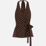 HALTER TOP IN POLKA DOTS