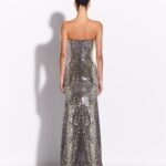 STRAPLESS GOWN WITH SEQUIN