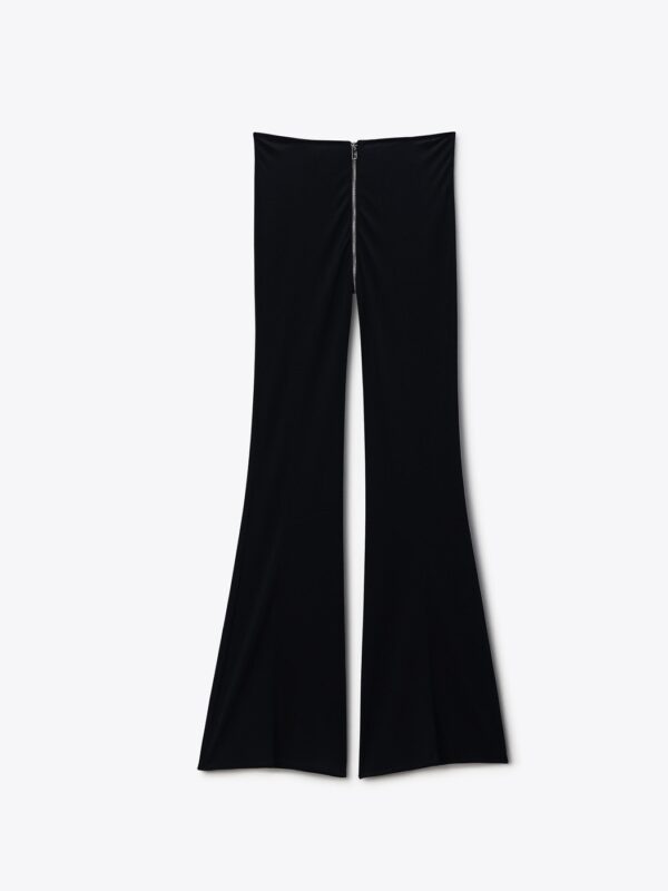 ZIPPED MID RISE PANTS