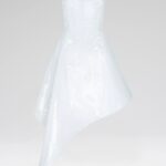 ASYMMETRIC HEM SEQUIN MIDI DRESS