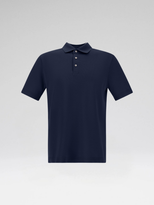 JERSEY KNIT EFFECT POLO SHIRT