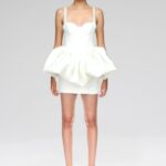 PUFF SKIRT DETAIL MINI DRESS