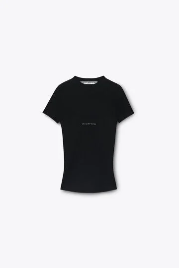 JACQUARD LOGO TEE
