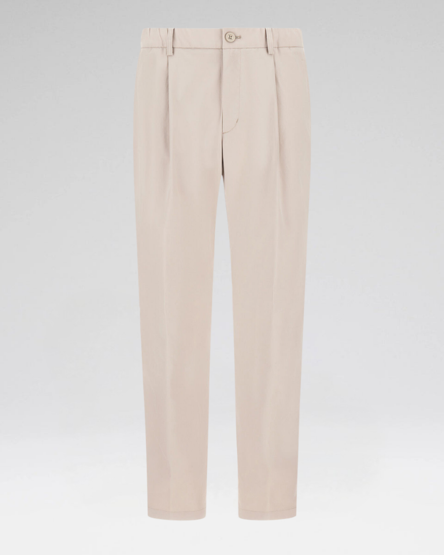 COTTON FEEL TROUSERS WITH DRAWSTRING