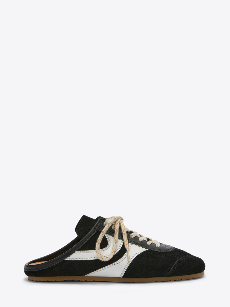 SUEDE SNEAKER MULES