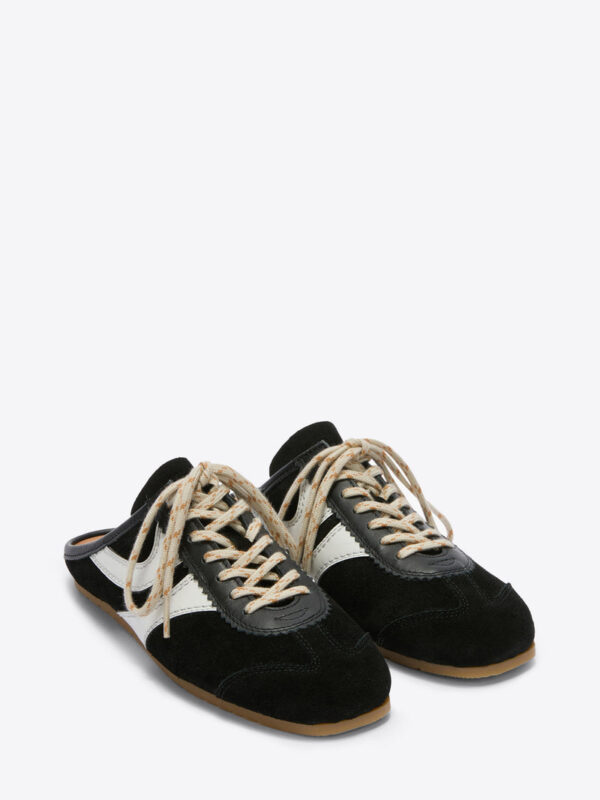 SUEDE SNEAKER MULES