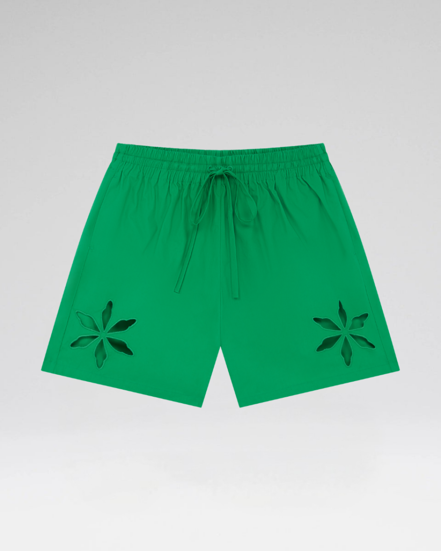 FLOWER CUT OUT SHORTS
