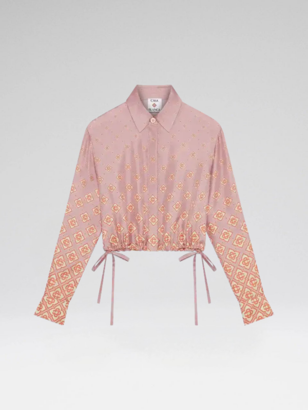 DEGRADE SILK MONOGRAM SHIRT
