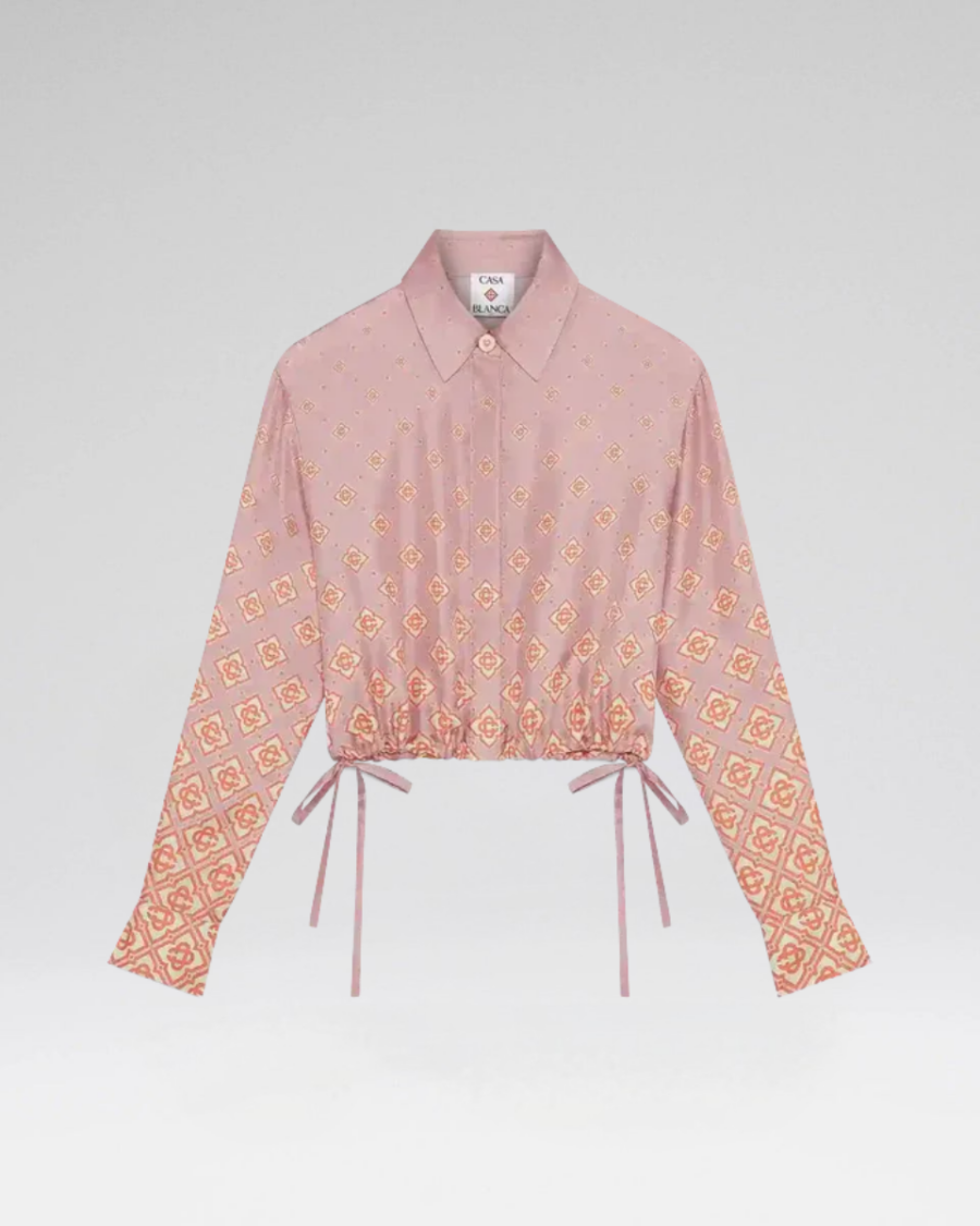 DEGRADE SILK MONOGRAM SHIRT