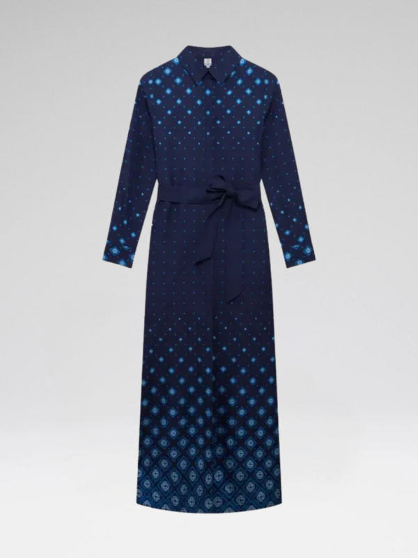 GRADIENT SILK DRESS