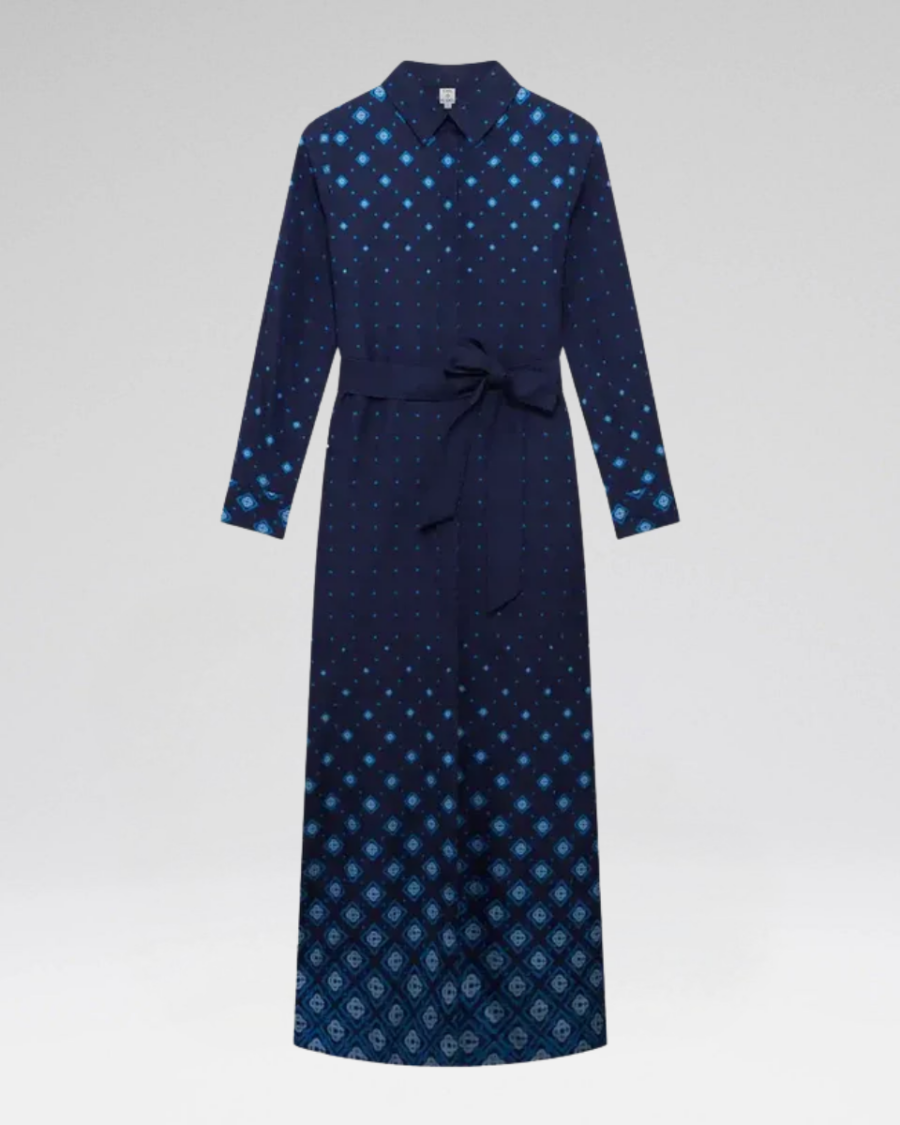 GRADIENT SILK DRESS