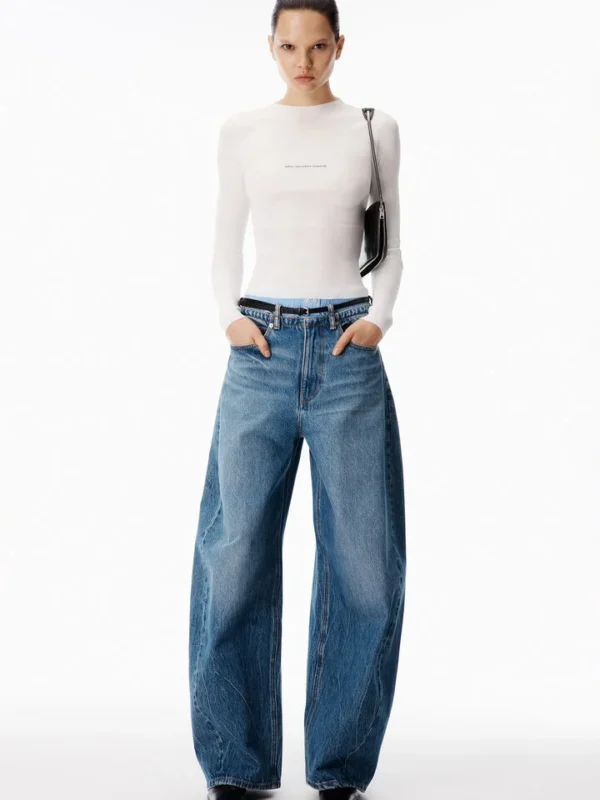 BOXER AND BELT BLOW UP JEANS