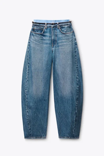 BOXER AND BELT BLOW UP JEANS