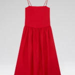 FLOWER STRAPS SILK MAXI DRESS
